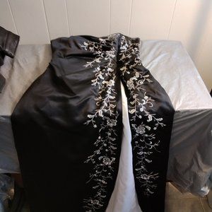Blondie Nites Formal Dress Black & Embroidered Sequin Dress 11
